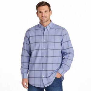 Brooks Brothers Cotton Shirt XXL NWOT Madison Fit Blue Plaid